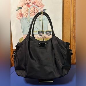 KATE SPADE Stevie Black Nylon Diaper Bag
